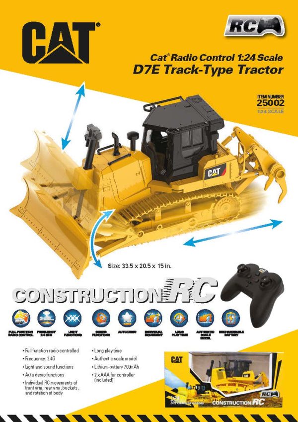 1:24 RC Tractor oruga CAT D7E - Imagen 8